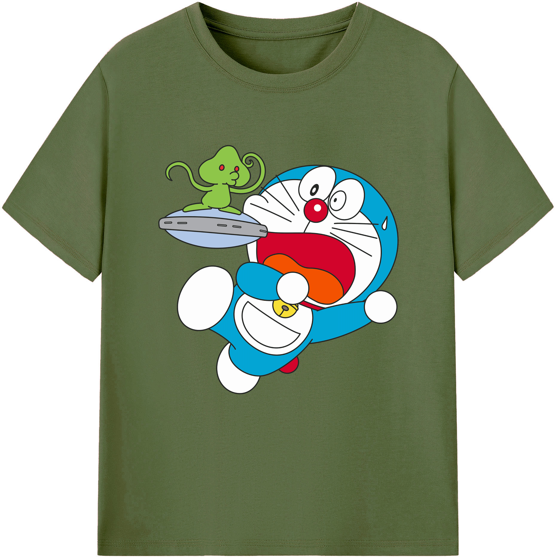 （画像用） ドラえもん Doraemon 綿100％半袖Tシャツ（フロントプリント）